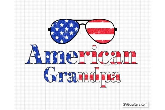 American Grandpa PNG: 4th of July Graphics & Illustrations