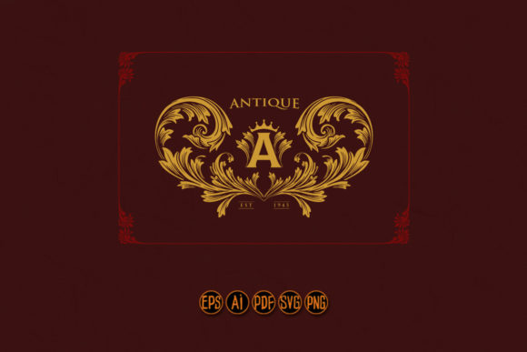 Antique Gold Ornaments: Classic Graphics & Illustrations