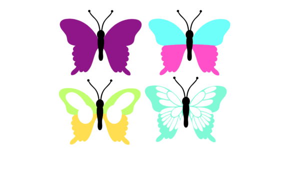 Butterfly Blue Art Decorative: Icons & Graphics for Local Branding