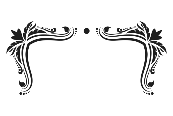 Calligraphic Corner: Vintage Ornate Element
