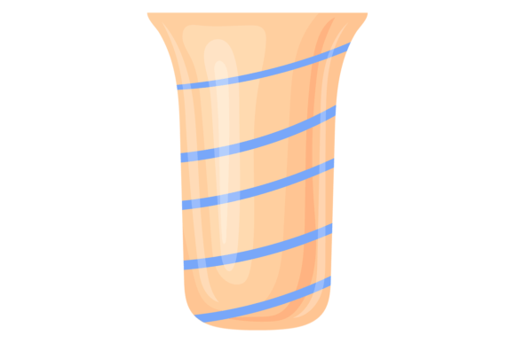 Ceramic Vase Cartoon Icon: Graphics & Illustrations for Editorial Polish