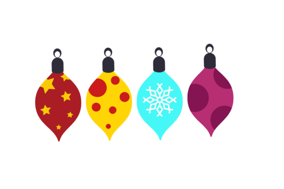 Christmas Ball Decorative New Year Icon