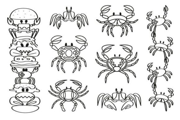 Crab Illustration: Clean Graphics for Editorial & Web Illustrations