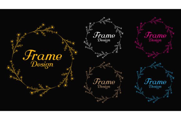 Decorative Botanical Frames for Logos 04: Graphics That Breathe Life Into Handmade Brands