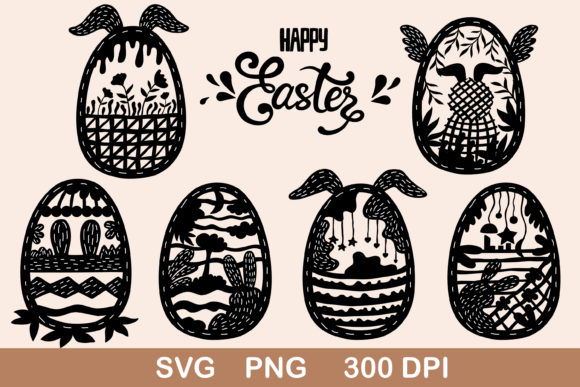 Easter Eggs Patterns Designs: Graphics & Illustrations for Local Brands