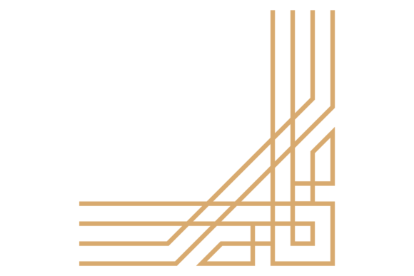 Golden Line Corner Graphics & Illustrations
