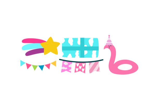 Happy Birthday Decorative Element