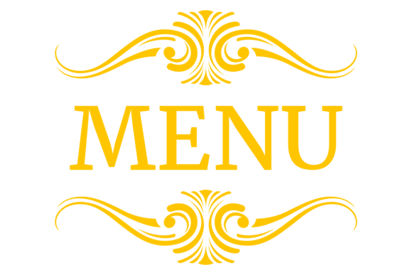 Menu Header: Vintage Ornate Style Graphics & Illustrations