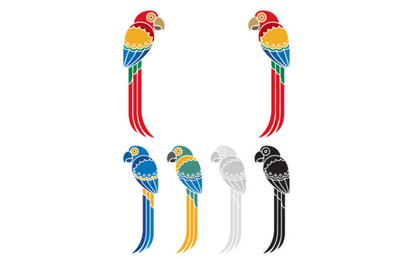 Parrots Graphics & Illustrations