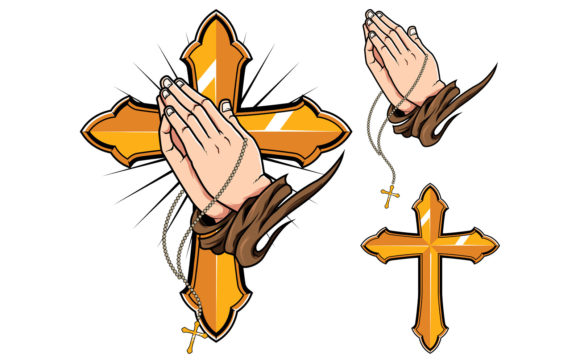 Praying Hands Graphics & Illustrations