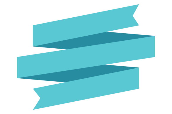 Ribbon Banner Label. Folded Paper Decora Graphics