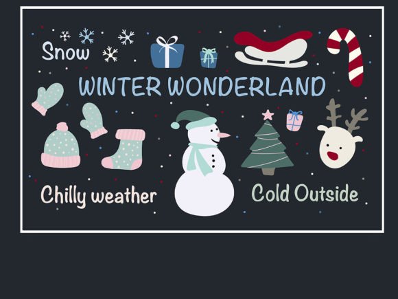 Winter Elements Bundle SVG: Graphics & Illustrations for Local Brands